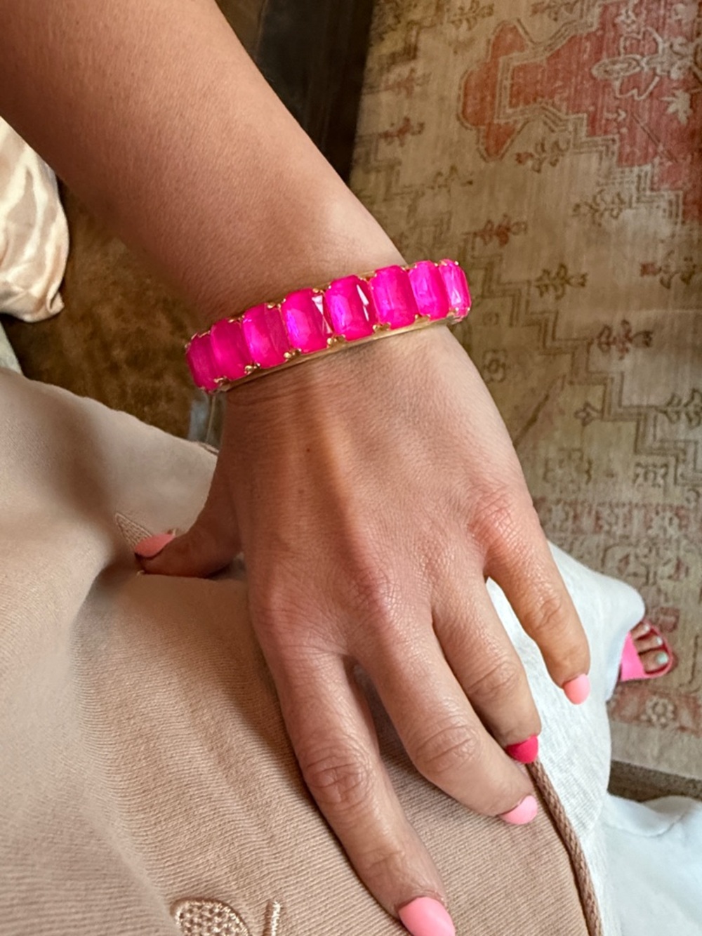 BRAND NEW : Neon Pink Juliana Cuff Bracelet